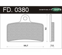 Newfren Pastillas de freno Aprilia RS4 50 / Derbi GPR 50 